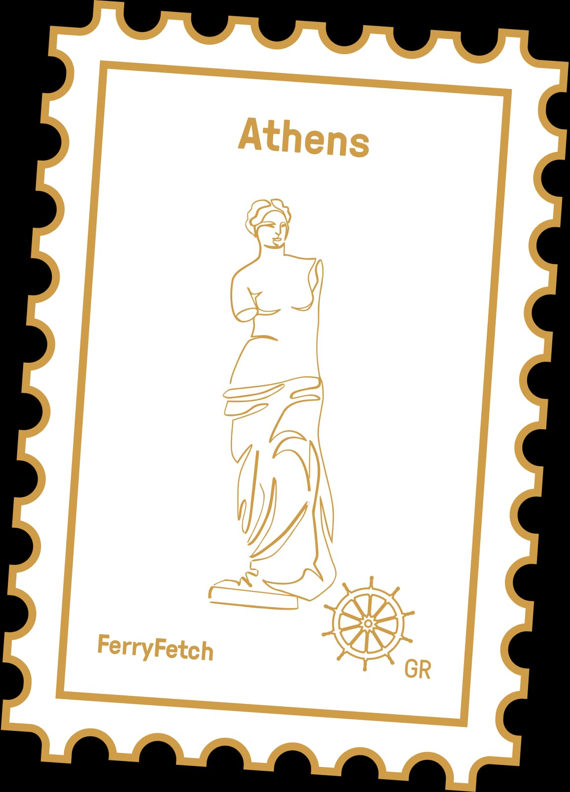 Athens stamp